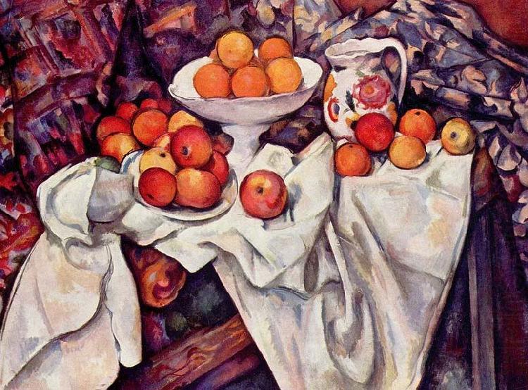 Stilleben mit apfeln und Orangen, Paul Cezanne